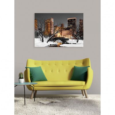 Tableau toile XXL en kit Central Park Lights 130 x 90 cm - Toile textile sans PVC