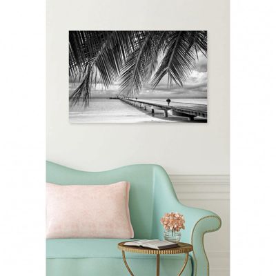 Tableau toile XXL en kit Fidji Nb 90 x 60 cm - Toile textile sans PVC