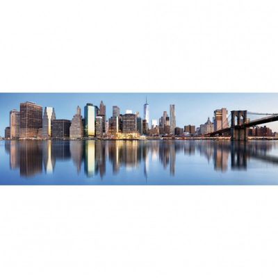 Tableau toile XXL en kit Manhattan Panoramique 180 x 60 cm - Toile textile sans PVC