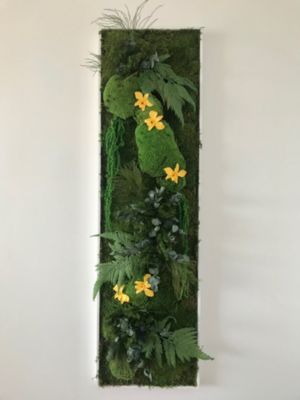 Tableau Végétal Stabilisé Hanakotoba - Tableau Stabilisé - Décoration d'Intérieur - 140 par 40 cm