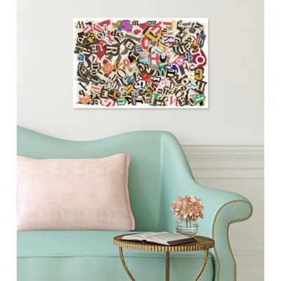 Tableau verre acrylique Papiers Colles 60 x 40 cm - Décoration murale photo pour la maison