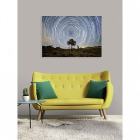 Tableau verre acrylique Starstrail 130 x 90 cm - Décoration murale photo pour la maison