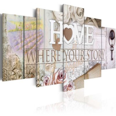 Tableau Vintage Home... 100x50 cm