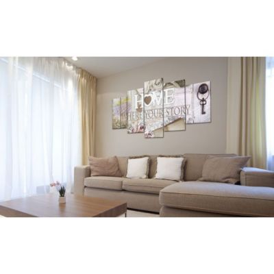 Tableau Vintage Home... 100x50 cm
