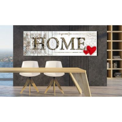 Tableau Vintage Stylish Home 120x40 cm