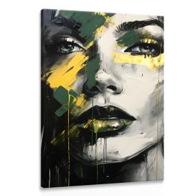 Tableau VISAGE De Femme Portrait Glamour 20cm x 30cm  - Parfait pour décorer votre salon, chambre ou bureau avec un design unique