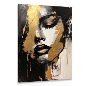 Tableau VISAGE De Femme Style Glamour 80cm x 120cm  - Parfait pour décorer votre salon, chambre ou bureau avec un design unique et
