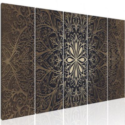 Tableau Zen Brown Mandala 200x80 cm