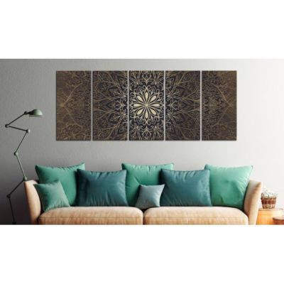 Tableau Zen Brown Mandala 200x80 cm