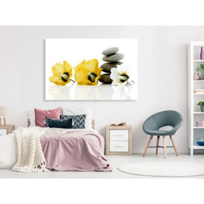 Tableau Zen Calm Mallow (1 Part) Wide Yellow 90x60 cm