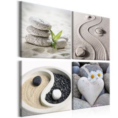 Tableau Zen Sea: Yin and Yang 40x40 cm