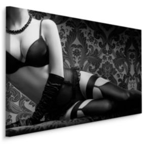 Tableaux FEMME Sensuelle Vintage 3D 120cm x 80cm  - Parfait pour décorer votre salon, chambre ou bureau avec un design unique et é
