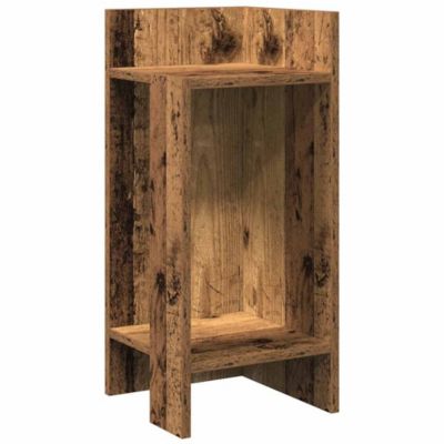 Tables d'appoint 2 pcs avec étagère vieux bois 25,5x27x60 cm vidaXL