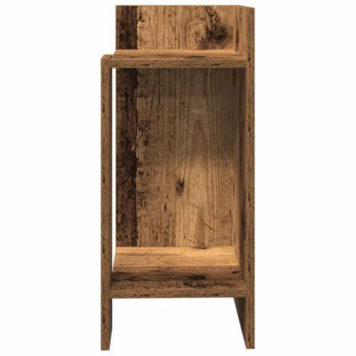 Tables d'appoint 2 pcs avec étagère vieux bois 25,5x27x60 cm vidaXL