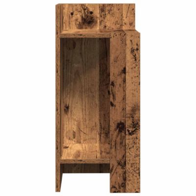 Tables d'appoint 2 pcs avec étagère vieux bois 25,5x27x60 cm vidaXL