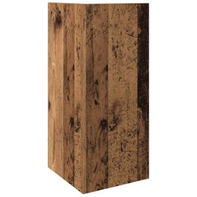 Tables d'appoint 2 pcs avec étagère vieux bois 25,5x27x60 cm vidaXL