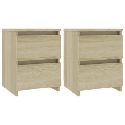Tables de chevet 2 pcs Chêne sonoma 30x30x40 cm Bois ingénierie vidaXL