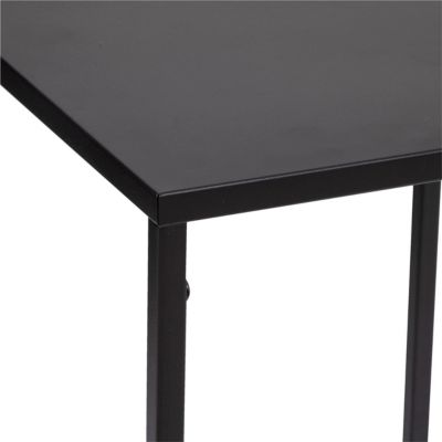 Tables gigognes, métal, noir, L.30/L.34 cm, Atmosphera Gota