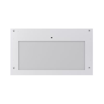 Caisson haut d'angle de cuisine 1 porte GoodHome Caraway Blanc H