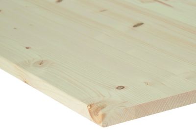 Tablette bois noueux lamelle collée 20 x 80 cm, ép.1,8 cm