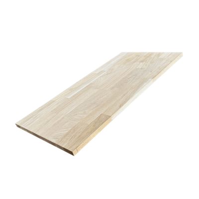 Tablette Chêne Massif Abouté, L.80 cm x l.40 cm, Ep.18 mm
