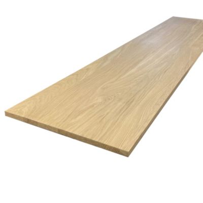 Tablette chêne massif pleines lames 1200 x 500 x 20 mm