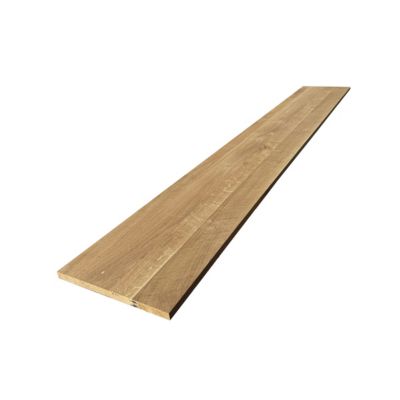 Tablette Chêne Rustique bois massif pleines lames, L.200 x l.30 cm, Ep.18 mm