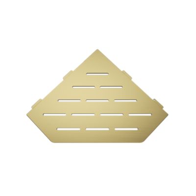 Tablette d'angle murale de douche en inox  Line L.195mm - Or brossé