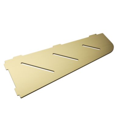 Tablette d'angle murale de douche en inox  Line L.305mm - Or brossé