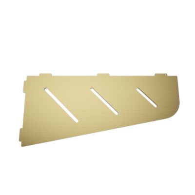 Tablette d'angle murale de douche en inox  Line L.305mm - Or brossé