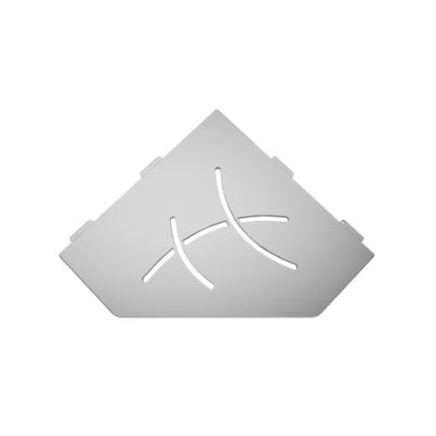 Tablette d'angle murale de douche en inox  Swag L.195mm - Acier brossé