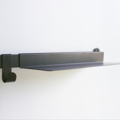 Tablette de cuisine en métal coloris noir l. 30 cm