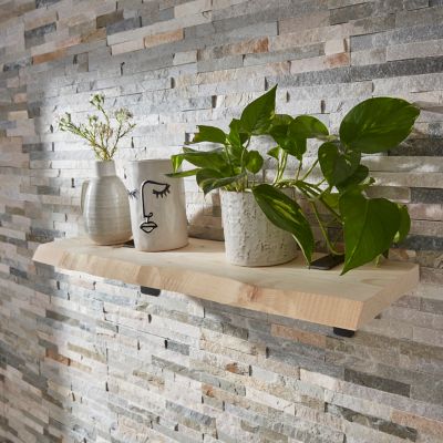 Tablette de sapin/douglas 80x20/25 ép.30 mm 1bord droit/ 1bord naturel — free download