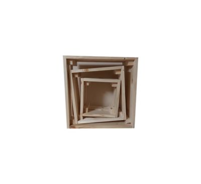 Tablette de sapin TRIS cube 35x35- 27x27- 20x20 /prof. 20 cm