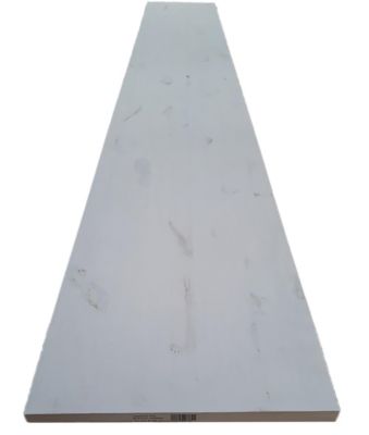 Tablette en pin rustique blanchi 30 x 200 cm, ép. 1,8cm