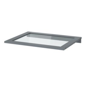 Tablette en verre amovible Atomia L. 71,4 x P. 56,2 x Ep. 1,8 cm