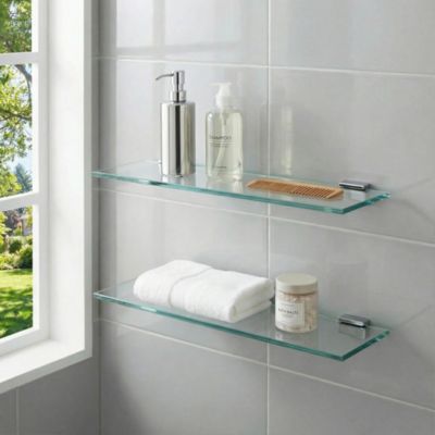 Tablette en verre amovible pour armoire de salle de bains 3 volets l.100 cm GoodHome Imandra