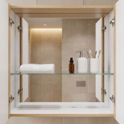 Tablette en verre amovible pour armoire de salle de bains l.80 cm GoodHome Imandra