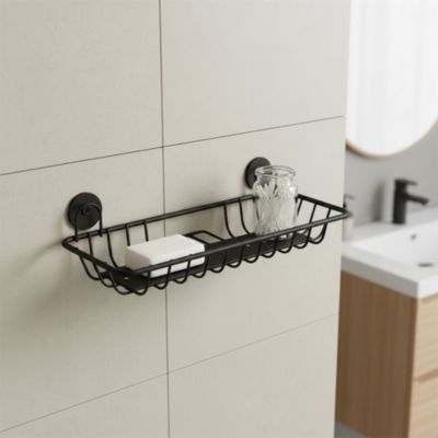 Tablette filaire Koros acier noir 29 cm