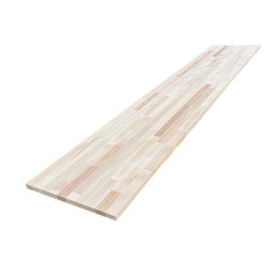 Tablette Hêtre Massif Lamellé Collé Abouté, L.200 cm x l.40 cm, Ep.18 mm
