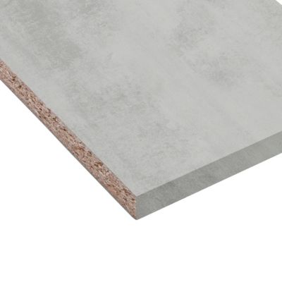 Tablette mélaminé béton Kala 50 x 250 cm,ép.1,8 cm