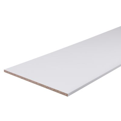 Tablette mélaminé blanc, 200 x 20 cm, ép.16 mm