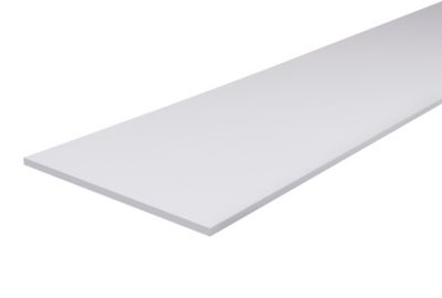 Tablette mélaminé blanc 30 x 80 cm, ép.1,8 cm
