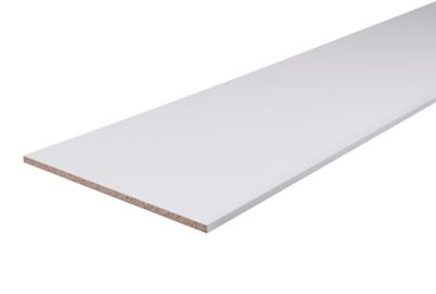 Tablette mélaminé blanc 40 x 250 cm, ép.1,8 cm