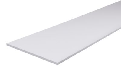 Tablette mélaminé blanc 60 x 120 cm, ép.1,8 cm