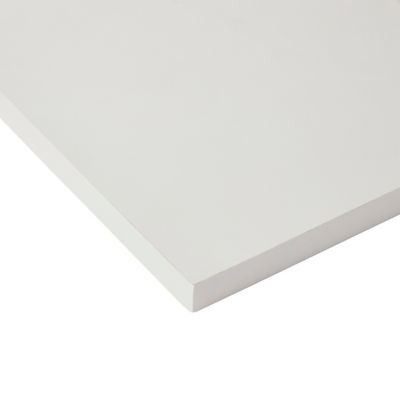 JOUE MELAMINEE BLANC 2050 X 600 X 19 MM 1 CHANT LONG ABS - PERCAGE S32 2  FACES