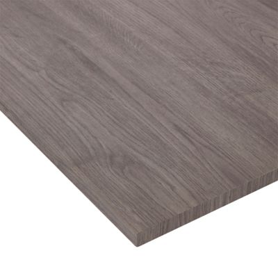 Tablette mélaminé chêne gris, 80 x 30 cm, ép.18 mm