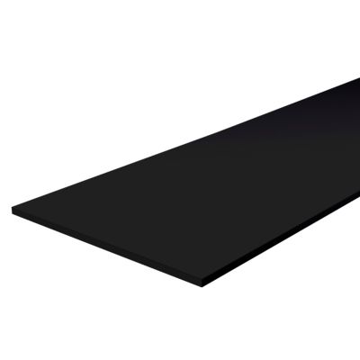 Tablette mélaminé noir Berb 40 x 120 cm,ép.1,8 cm