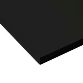 Tablette mélaminé noir Berb 60 x 120 cm,ép.1,8 cm