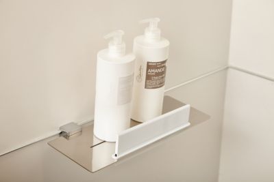 Tablette murale à clipser L.30 cm + raclette inox, Mat Inter Cosmopolitan